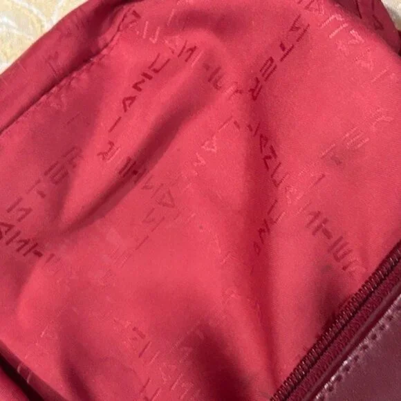 LANCASTER PARIS Deep Red Leather Designer PURSE - Picture 12 of 12